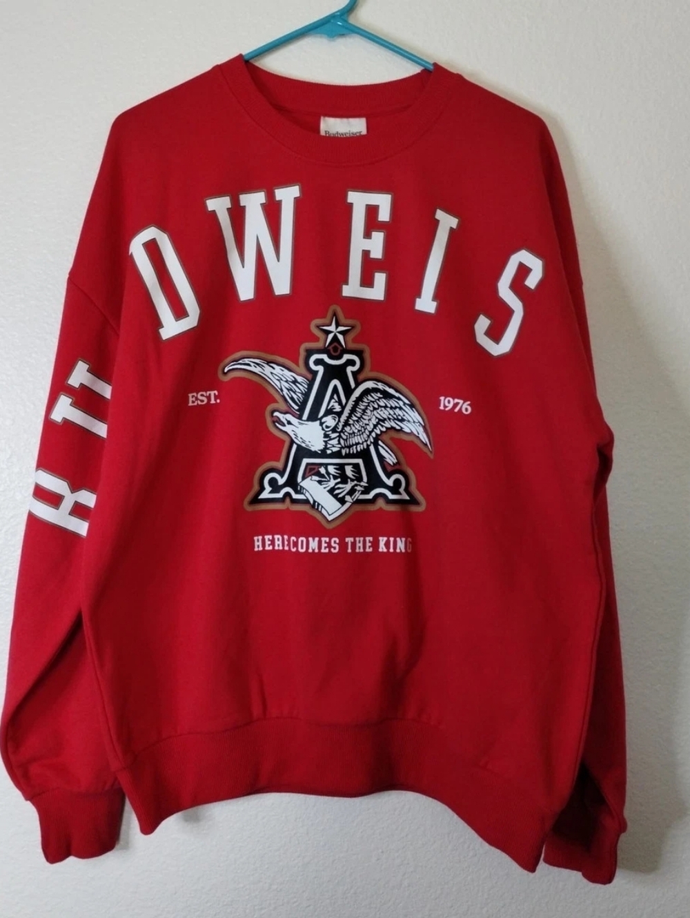 Budweiser Men's Logo Pullover Sweatshirt